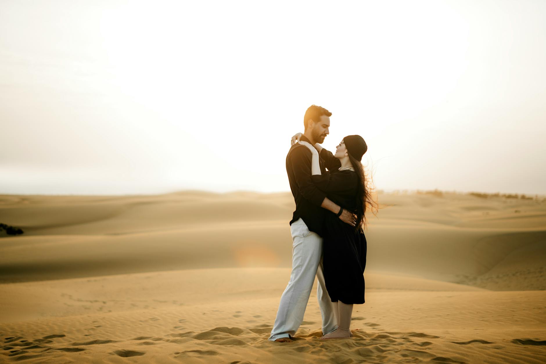 A romantic Arizona desert sunset near Scottsdale