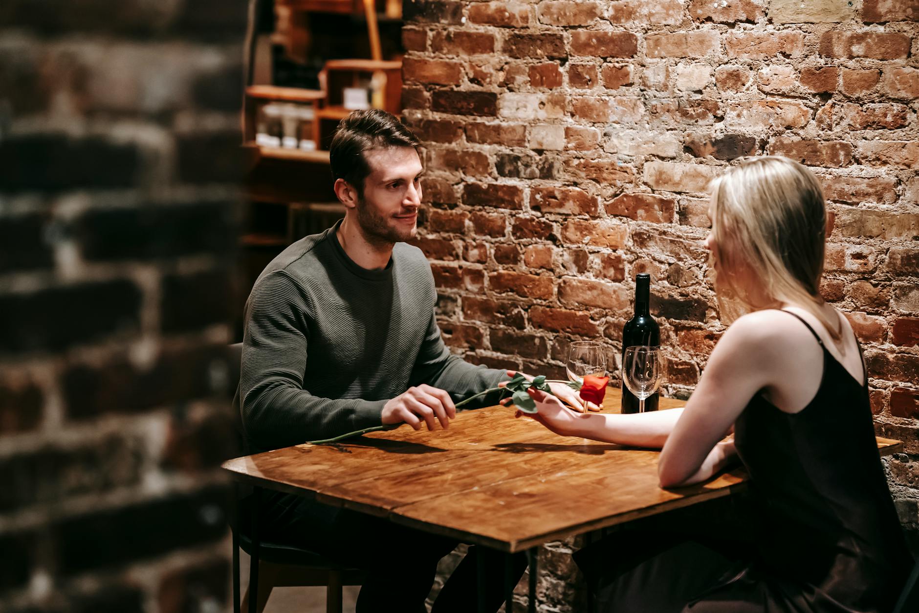 A romantic candlelit dinner for two